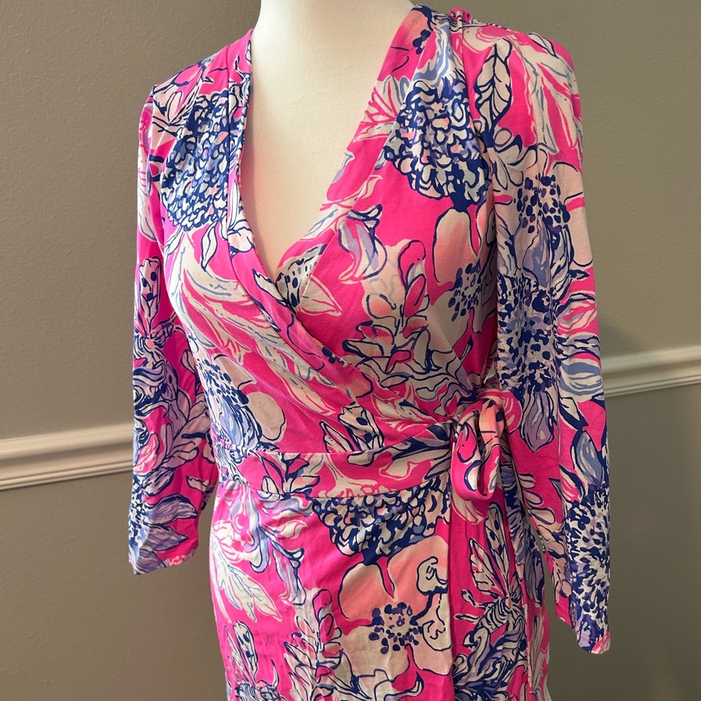 Lilly Pulitzer Karlie Skort Romper in Pink Tropics Sun Drenched Size S